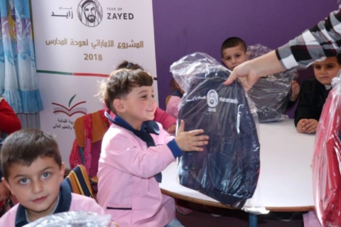 بتمويل من مؤسسة خليفة الإنسانية : تواصل "المشروع الإماراتي لعودة المدارس" في لبنان