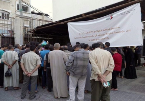 مؤسسة خليفة الإنسانية تقدم وجبات افطار رمضانية لـ 26 ألف أسرة فلسطينية في قطاع غزة