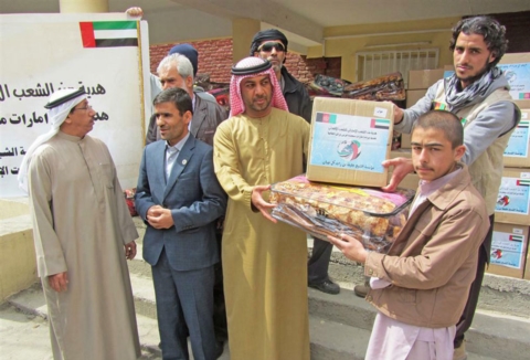 مؤسسة خليفة للاعمال الإنسانية توزع مساعداتها للأيتام في أفغانستان