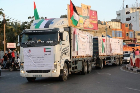 مؤسسة خليفة الإنسانية تطلق حملة توزيع الطرود الغذائية على آلاف الأسر في قطاع غزة