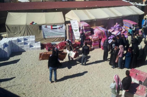 مؤسسة خليفة للأعمال الإنسانية توزع مساعدات شتوية على أربعة آلاف عائلة لاجئة ومتضررة من العاصفة الثلجية في لبنان