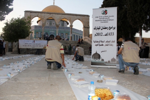 مؤسسة خليفة للاعمال الانسانية تكثف نشاطها الرمضاني في الاقصى الشريف والاراضي الفلسطينية