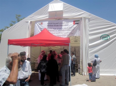 خليفة الإنسانية توفر ألفي كارافان للنازحين السوريين في الأردن