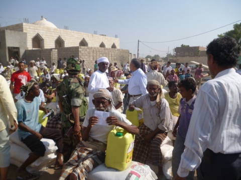 26 الف اسرة يمنية تستفيد من مساعدات مؤسسة خليفة الانسانية بمحافظة الحديدة