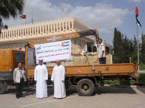 مؤسسة خليفة بن زايد للاعمال الانسانية تقدم مساعدات طبية لمحافظة حضرموت