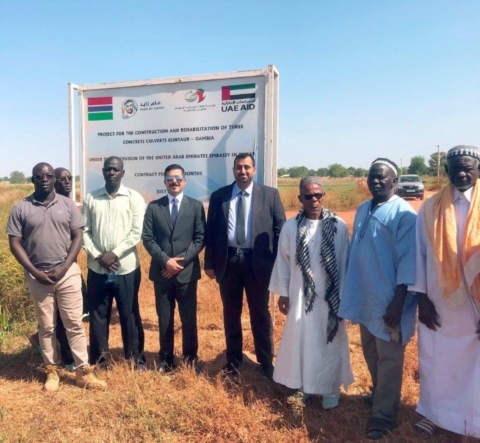 مؤسسة خليفة الإنسانية تدشن سدود في غامبيا